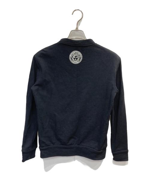 VERSACE（ヴェルサーチェ）VERSACE (ヴェルサーチェ) ロゴスウェット ブラック サイズ:Mの古着・服飾アイテム