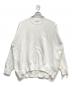 EVERYDAY I LIKE.（エヴリデイ アイ ライク）の古着「コットンカシミヤリラックスプルオーバー長袖ニットセーター」｜ホワイト