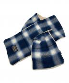 NEIGHBORHOOD×PENDLETONネイバーフッド×ペンドルトン）の古着「オンブレチェックマフラー」｜ブルー