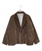 THE BOLDMANザボールドマン）の古着「ベロアテーラードジャケット」｜ブラウン