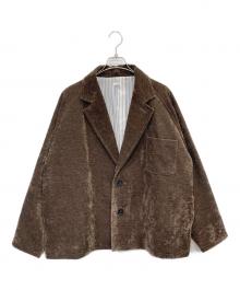 THE BOLDMAN（ザボールドマン）の古着「ベロアテーラードジャケット」｜ブラウン