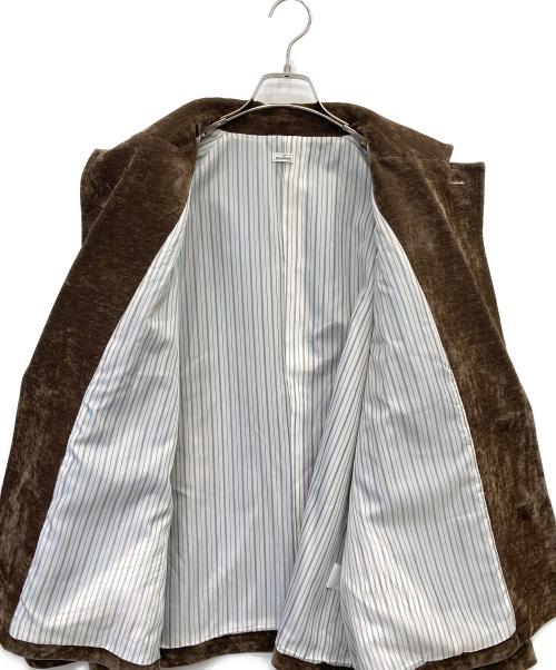 THE BOLDMAN（ザボールドマン）THE BOLDMAN (ザボールドマン) ベロアテーラードジャケット ブラウン サイズ:Mの古着・服飾アイテム
