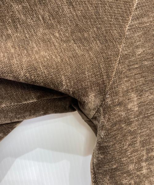 THE BOLDMAN（ザボールドマン）THE BOLDMAN (ザボールドマン) ベロアテーラードジャケット ブラウン サイズ:Mの古着・服飾アイテム