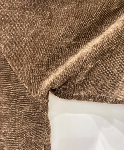 THE BOLDMAN（ザボールドマン）THE BOLDMAN (ザボールドマン) ベロアテーラードジャケット ブラウン サイズ:Mの古着・服飾アイテム