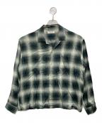 RADIALLラディアル）の古着「LO-N-SLO -OPEN COLLARED SHIRT L/S」｜グリーン