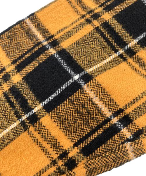 CALEE（キャリー）CALEE (キャリー) ヘリンボーンチェックシャツ イエロー サイズ:Mの古着・服飾アイテム