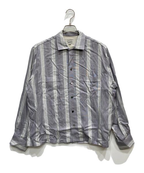 CALEE（キャリー）CALEE (キャリー) オープンカラーシャツ グレー サイズ:Mの古着・服飾アイテム