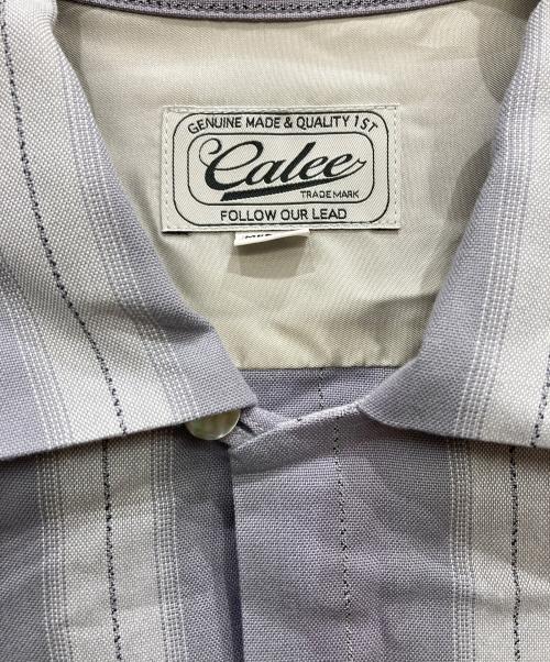 CALEE（キャリー）CALEE (キャリー) オープンカラーシャツ グレー サイズ:Mの古着・服飾アイテム