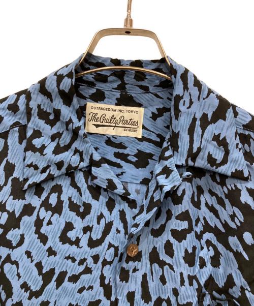 WACKO MARIA（ワコマリア）WACKO MARIA (ワコマリア) LEOPARD HAWAIIAN S/S ブルー サイズ:Sの古着・服飾アイテム