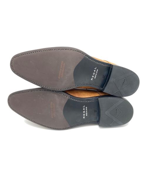 REGAL（リーガル）REGAL (リーガル) スワールトゥシューズ ブラウン サイズ:27cmの古着・服飾アイテム