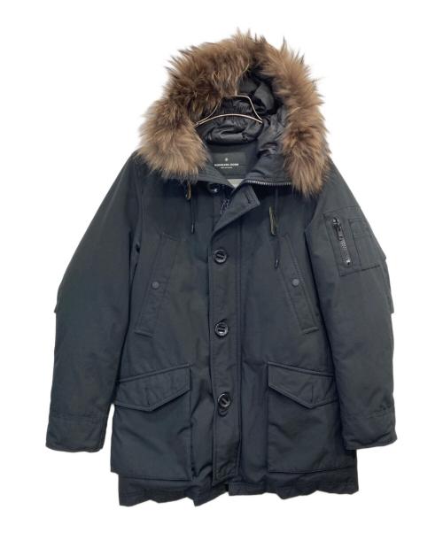 nano・universe（ナノ・ユニバース）nano・universe (ナノ・ユニバース) 西川ダウン (ニシカワダウン) HYBRID アークティックダウンジャケット ブラック サイズ:Mの古着・服飾アイテム