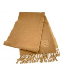 LOEWE（ロエベ）の古着「ウールカシミヤバイカラースカーフ」｜ブラウン×ベージュ