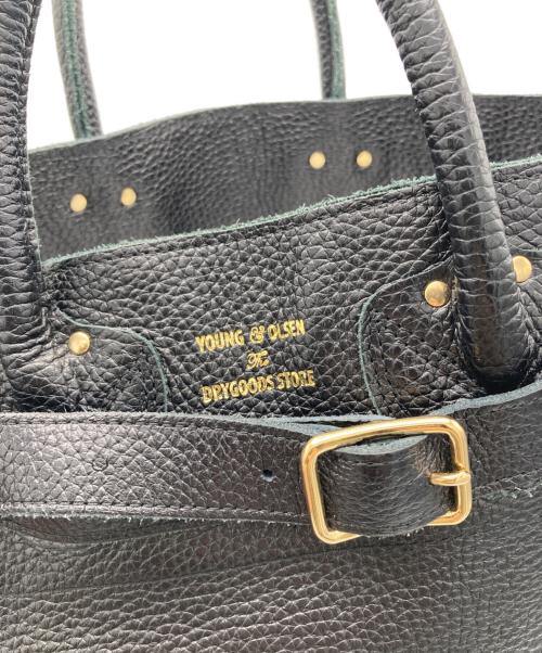 YOUNG & OLSEN The DRYGOODS STORE（ヤングアンドオルセン ザ ドライグッズストア）YOUNG & OLSEN The DRYGOODS STORE (ヤングアンドオルセン ザ ドライグッズストア) FRAMeWORK (フレームワーク) 別注ハンドバッグ ブラック サイズ:表記なしの古着・服飾アイテム