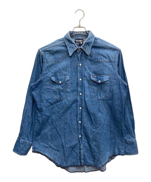 Wrangler（ラングラー）Wrangler (ラングラー) 70127MW デニムウエスタンシャツ インディゴ サイズ:17の古着・服飾アイテム