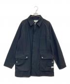 SASSAFRASササフラス）の古着「ウールブランケットウールフォールリーフコート」｜ブラック