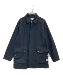 SASSAFRAS（ササフラス）の古着「ウールブランケットウールフォールリーフコート」｜ブラック