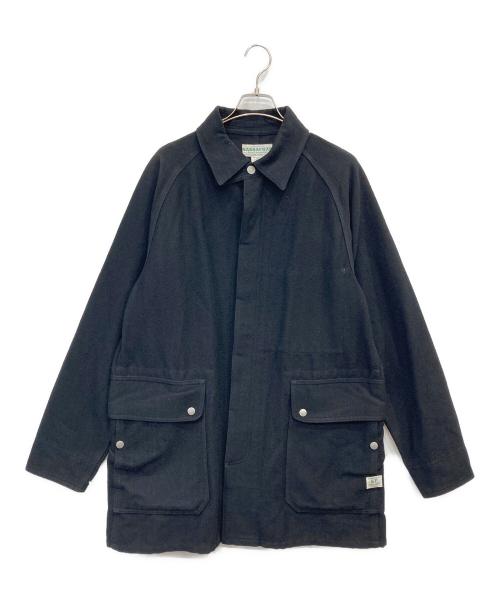 SASSAFRAS（ササフラス）SASSAFRAS (ササフラス) ウールブランケットウールフォールリーフコート ブラック サイズ:Mの古着・服飾アイテム