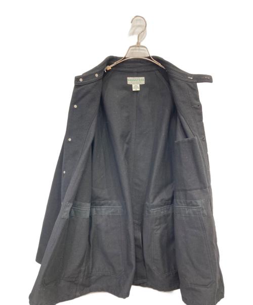 SASSAFRAS（ササフラス）SASSAFRAS (ササフラス) ウールブランケットウールフォールリーフコート ブラック サイズ:Mの古着・服飾アイテム