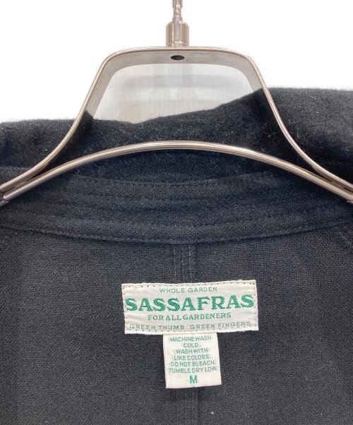 SASSAFRAS（ササフラス）SASSAFRAS (ササフラス) ウールブランケットウールフォールリーフコート ブラック サイズ:Mの古着・服飾アイテム