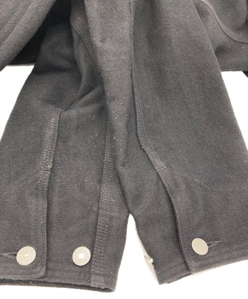 SASSAFRAS（ササフラス）SASSAFRAS (ササフラス) ウールブランケットウールフォールリーフコート ブラック サイズ:Mの古着・服飾アイテム