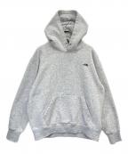 THE NORTH FACEザ ノース フェイス）の古着「SMALL LOGO HEATHER SWEAT HOODIE（スモールロゴヘザースウェットフーディ）」｜グレー