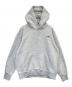 THE NORTH FACE（ザ ノース フェイス）の古着「SMALL LOGO HEATHER SWEAT HOODIE（スモールロゴヘザースウェットフーディ）」｜グレー