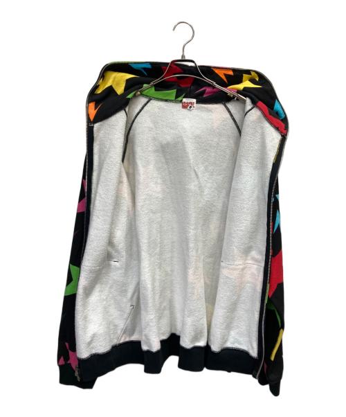 A BATHING APE（ア ベイシング エイプ）A BATHING APE (ア ベイシング エイプ) 00s STA FULL ZIP HOODIE MULTI ブラック サイズ:Lの古着・服飾アイテム