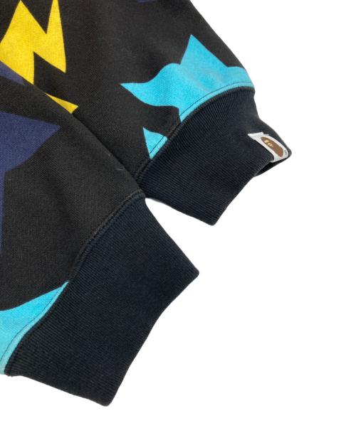 A BATHING APE（ア ベイシング エイプ）A BATHING APE (ア ベイシング エイプ) 00s STA FULL ZIP HOODIE MULTI ブラック サイズ:Lの古着・服飾アイテム