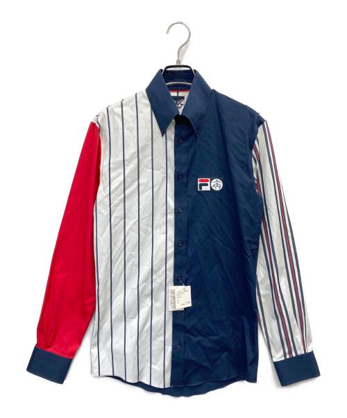 BROOKS BROTHERS（ブルックスブラザーズ）BROOKS BROTHERS (ブルックスブラザーズ) FILA (フィラ) マルチストライプシャツ トリコロールカラー サイズ:XS 未使用品の古着・服飾アイテム