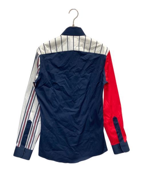 BROOKS BROTHERS（ブルックスブラザーズ）BROOKS BROTHERS (ブルックスブラザーズ) FILA (フィラ) マルチストライプシャツ トリコロールカラー サイズ:XS 未使用品の古着・服飾アイテム