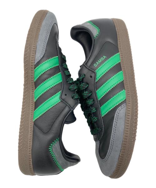 adidas Originals（アディダスオリジナル）adidas Originals (アディダスオリジナル) SAMBA OG ブラック×グリーン サイズ:25cmの古着・服飾アイテム