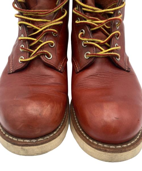 RED WING（レッドウィング）RED WING (レッドウィング) 9105 PLAIN TOE ワークブーツ レッドブラウン サイズ:8 2/1の古着・服飾アイテム