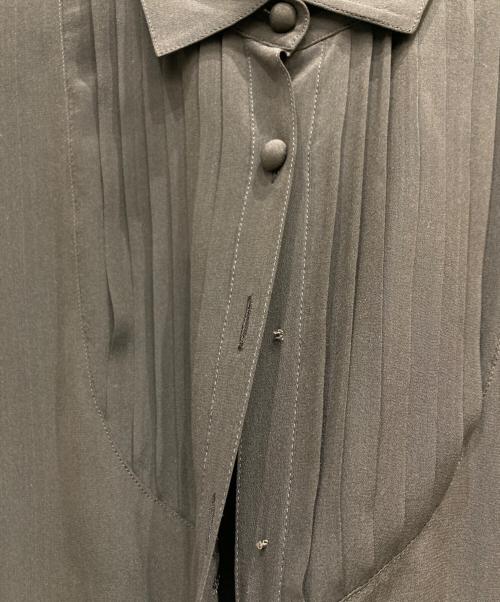 Christian Dior（クリスチャン ディオール）Christian Dior (クリスチャン ディオール) シルクギャザーブラウス ブラウン サイズ:Mの古着・服飾アイテム