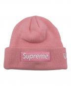 SUPREME×New Eraシュプリーム×ニューエラ）の古着「Box Logo Beanie 'Dusty Pink'」｜ダスティーピンク