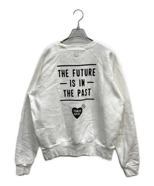 HUMAN MADE（ヒューマンメイド）HUMAN MADE (ヒューマンメイド) クルーネックスウェット ホワイト サイズ:Mの古着・服飾アイテム