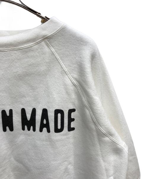 HUMAN MADE（ヒューマンメイド）HUMAN MADE (ヒューマンメイド) クルーネックスウェット ホワイト サイズ:Mの古着・服飾アイテム