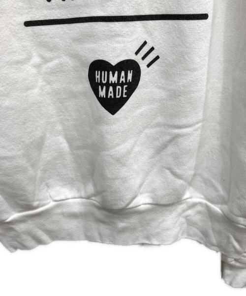 HUMAN MADE（ヒューマンメイド）HUMAN MADE (ヒューマンメイド) クルーネックスウェット ホワイト サイズ:Mの古着・服飾アイテム