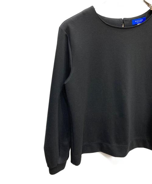 BLUE LABEL CRESTBRIDGE（ブルーレーベルクレストブリッジ）BLUE LABEL CRESTBRIDGE (ブルーレーベルクレストブリッジ) ストレッチポンチプルオーバー ブラック サイズ:38の古着・服飾アイテム