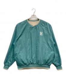HUF（ハフ）の古着「リバーシブルナイロンプルオーバー」｜グリーン×ベージュ