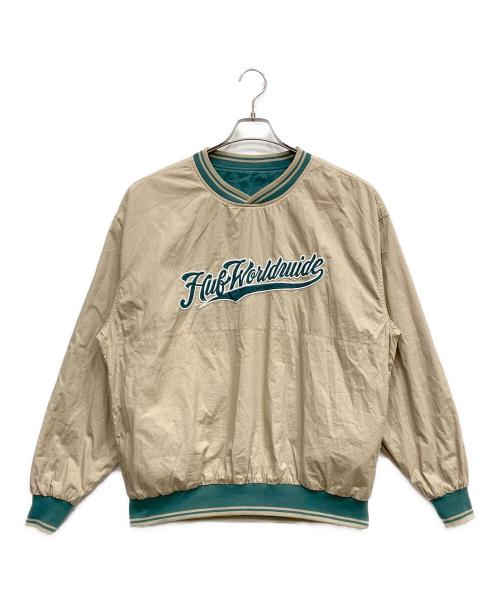 HUF（ハフ）HUF (ハフ) リバーシブルナイロンプルオーバー グリーン×ベージュ サイズ:Mの古着・服飾アイテム
