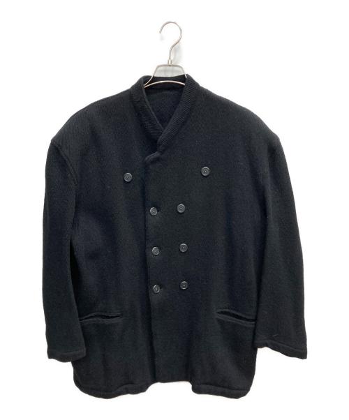 Yohji Yamamoto pour homme（ヨウジヤマモト プールオム）Yohji Yamamoto pour homme (ヨウジヤマモト プールオム) ダブルニットジャケット ブラック サイズ:Mの古着・服飾アイテム