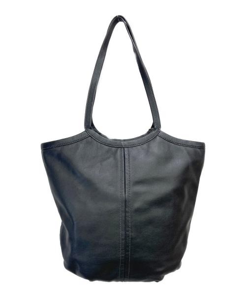 COACH（コーチ）COACH (コーチ) レザートートバッグ ブラックの古着・服飾アイテム