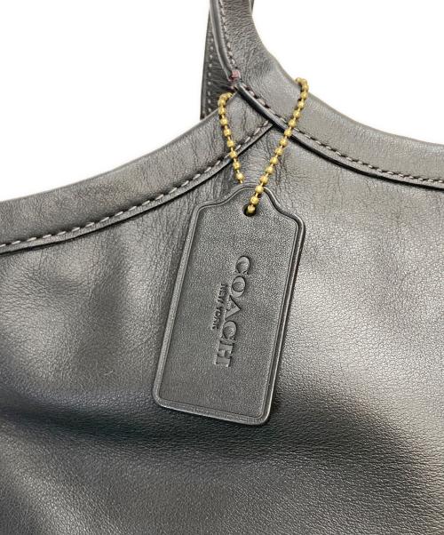 COACH（コーチ）COACH (コーチ) レザートートバッグ ブラックの古着・服飾アイテム