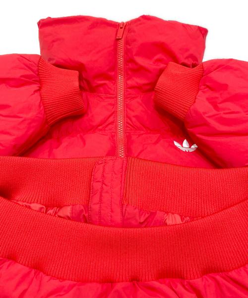 adidas（アディダス）adidas (アディダス) アディカラークロップド合成ダウンジャケット レッド サイズ:2XL 未使用品の古着・服飾アイテム