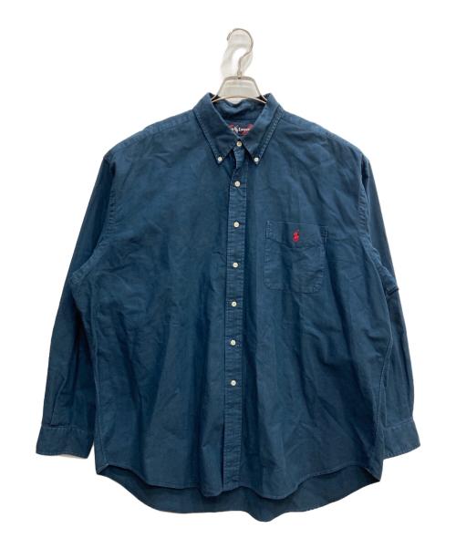 RALPH LAUREN（ラルフローレン）RALPH LAUREN (ラルフローレン) BIG SHIRT ボタンダウンシャツ ネイビー サイズ:XLの古着・服飾アイテム