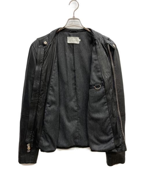 wings+horns（ウィングスアンドホーン）wings+horns (ウィングスアンドホーン) レザーライダースジャケット ブラック サイズ:1/gの古着・服飾アイテム