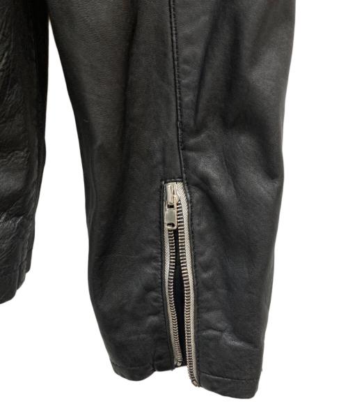 wings+horns（ウィングスアンドホーン）wings+horns (ウィングスアンドホーン) レザーライダースジャケット ブラック サイズ:1/gの古着・服飾アイテム