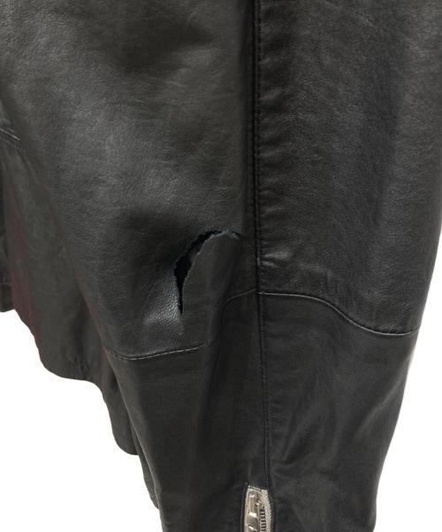 wings+horns（ウィングスアンドホーン）wings+horns (ウィングスアンドホーン) レザーライダースジャケット ブラック サイズ:1/gの古着・服飾アイテム