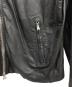 中古・古着 wings+horns (ウィングスアンドホーン) レザーライダースジャケット ブラック サイズ:1/g：8000円