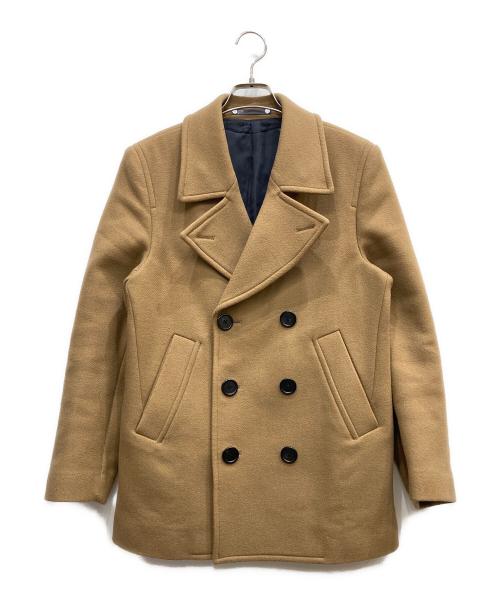 PS Paul Smith（ＰＳポールスミス）PS Paul Smith (ＰＳポールスミス) ウールメルトンピーコート キャメル サイズ:Mの古着・服飾アイテム